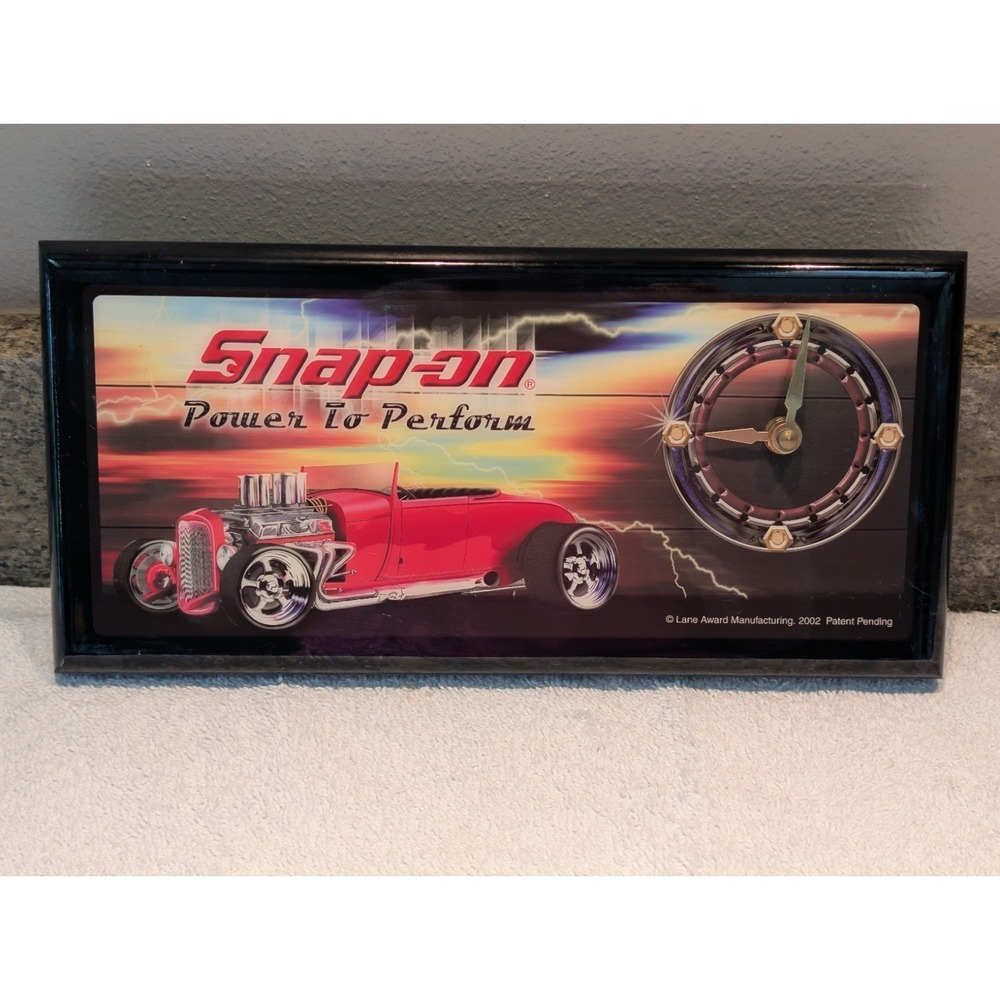 2002 Snap-on Tools Power to Perform Magnetic Shop Clock Hot Rod Lane Award Coupe